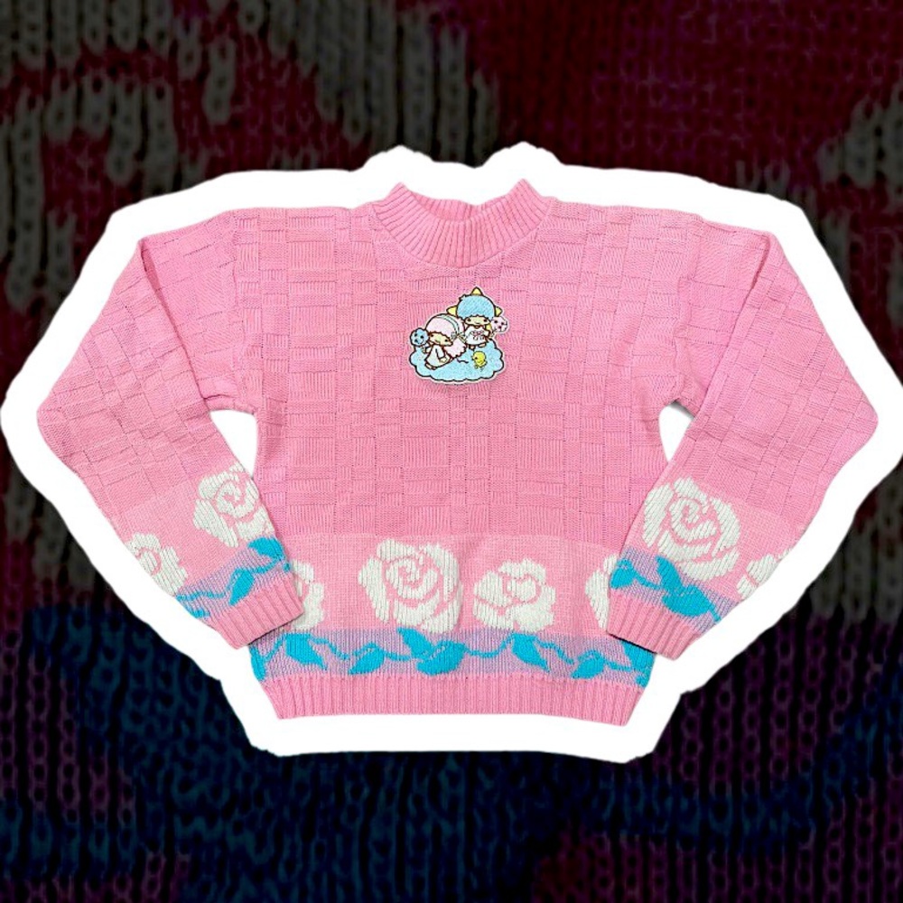 Custom Little Twin Stars Vintage Mock Neck Sweater - Picture 1 of 13